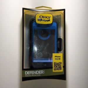 iPhone 4 & 4s Blue Otter Box Defender Case